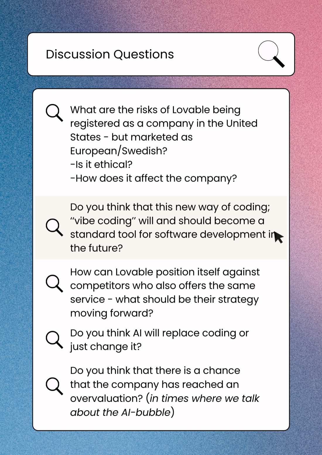 Trend brief on Lovable, page 2