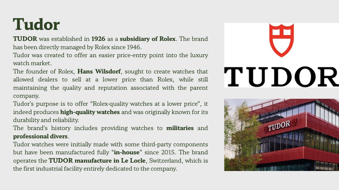Rolex and Tudor, one house and two brands, page 4