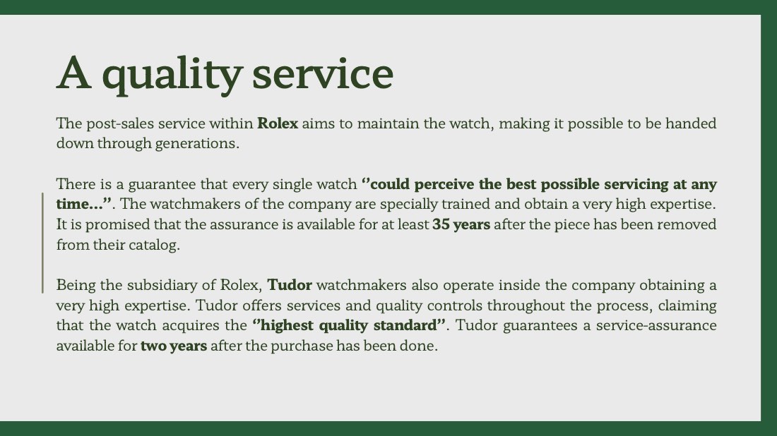 Rolex and Tudor, one house and two brands, page 14