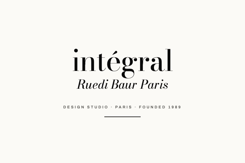 Intégral Ruedi Baur, the design studio in Paris